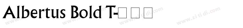 Albertus Bold T字体转换
